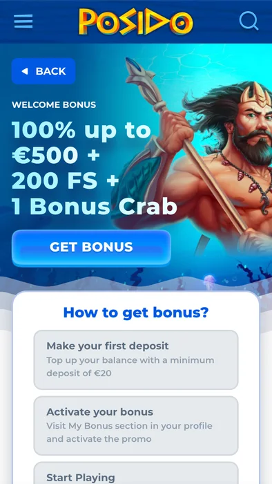 Posido Casino Bonus